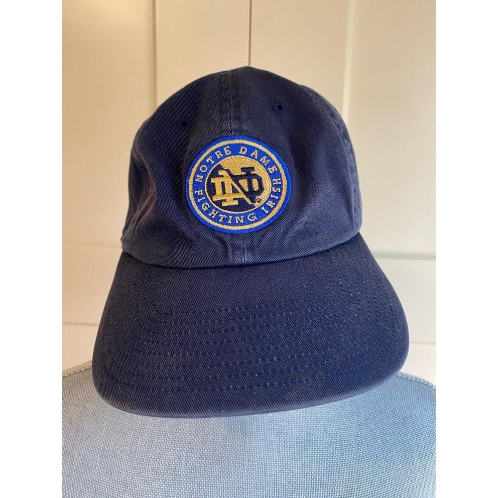 Notre Dame Hat Cap Adidas OSFM Vintage Distressed sku23